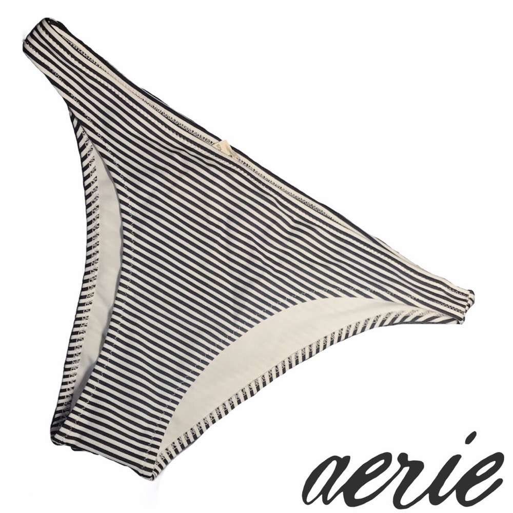 Aerie Striped Bikini Bottoms in S